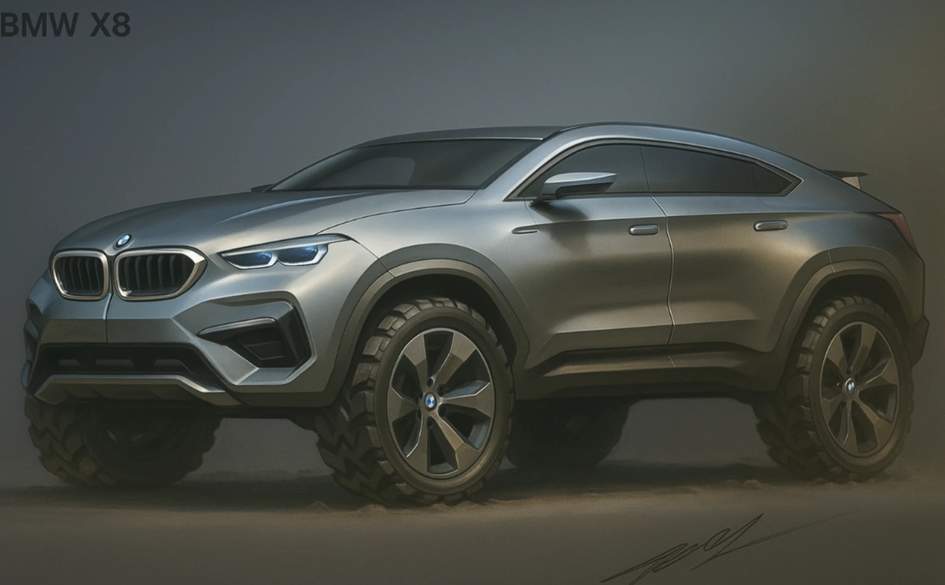 Неофициальный рендер BMW X8: спорт, внедорожные амбиции и вопросы к дизайну