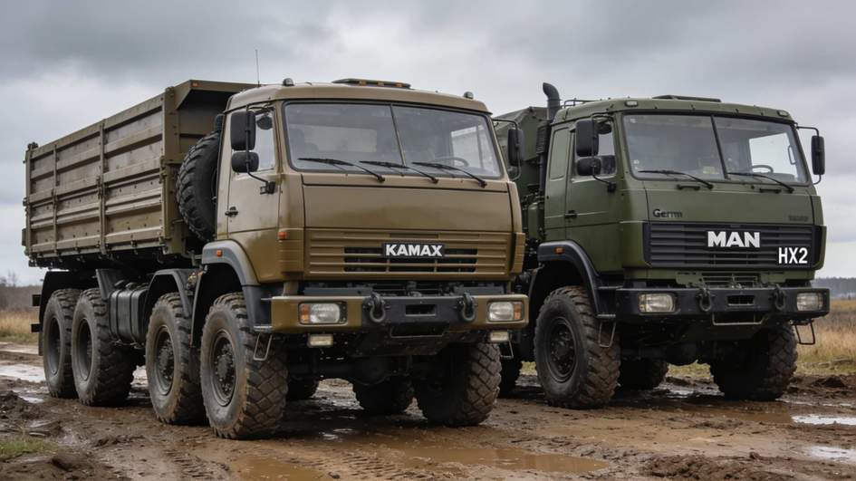 КАМАЗ-6560 против MAN HX2: сравнение грузовиков для сложных условий