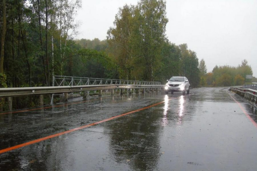 В Моршанском округе досрочно открыли движение по временному мосту через реку Пячка