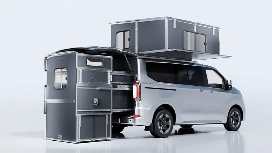 Cubivan превращает компактный фургон в полноценный дом на колесах за минуты
