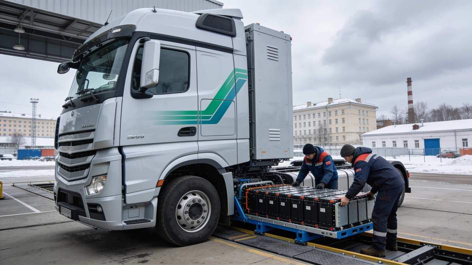 Sinotruck выводит на рынок России электрофуры со сменными батареями