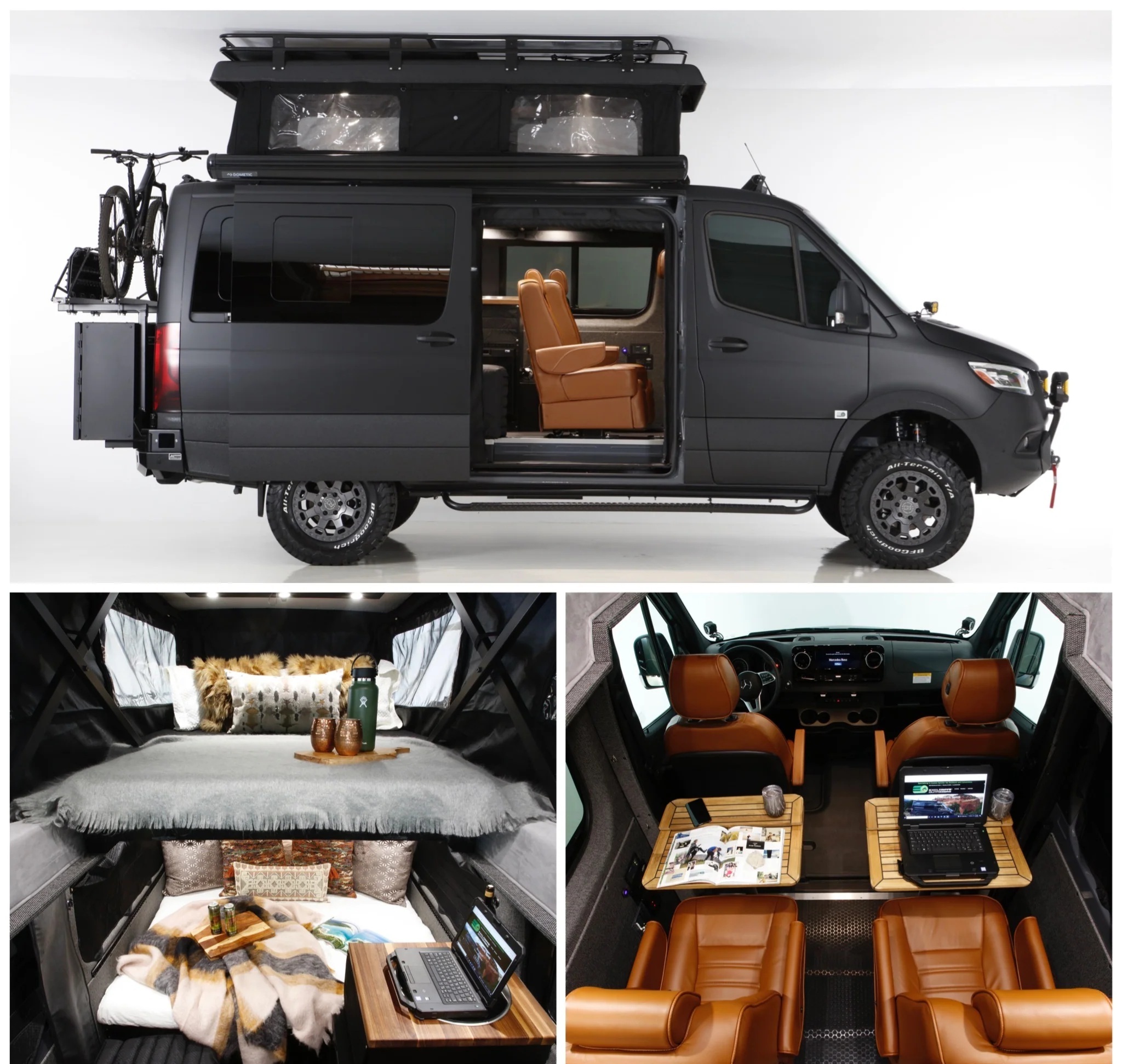 Внедорожный автодом Mercedes-Benz Sprinter 4x4 с лебедкой и солнечными панелями