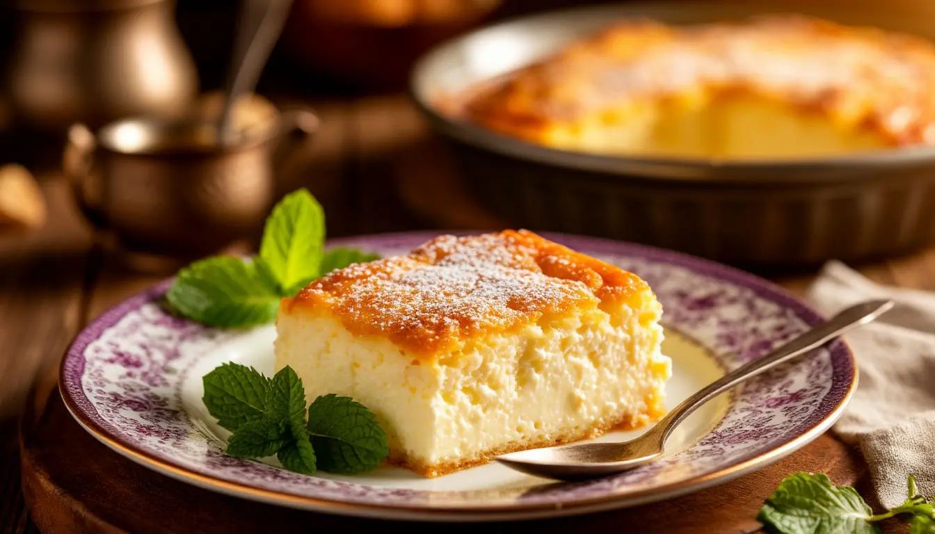 Творожная запеканка «Нежная» с вишнёвым соусом: просто и вкусно