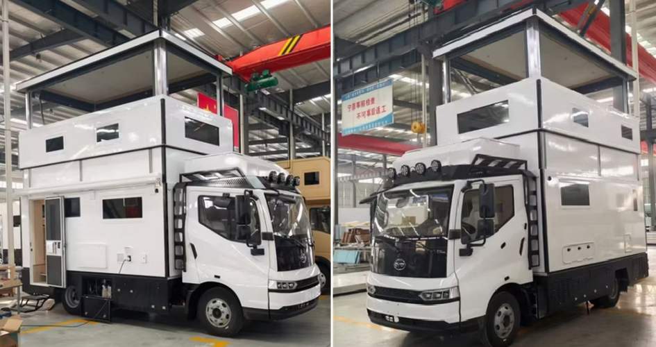 Электрический автодом Byd на шасси Dongfeng с запасом хода 500 км и батареей 325 литров