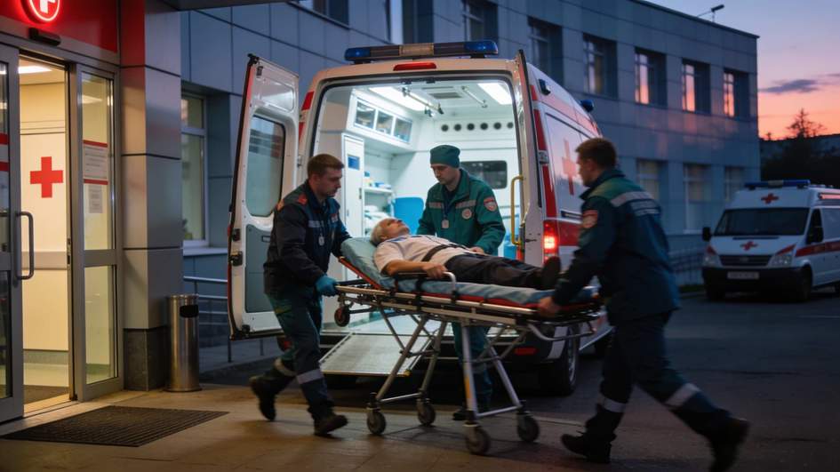Велосипедист в критическом состоянии после аварии с грузовиком на КАД Петербурга