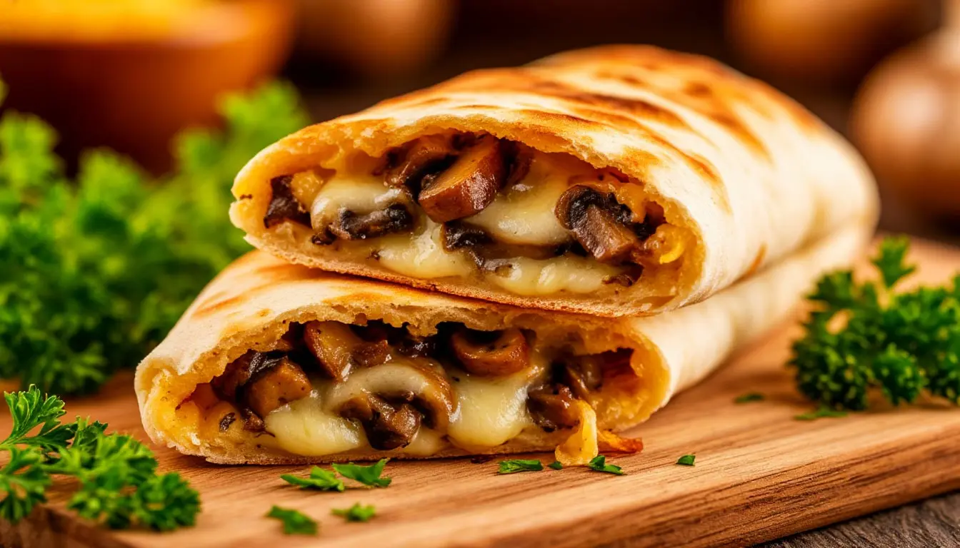 Картошка с грибами в лаваше: быстрое и вкусное угощение на ужин или перекус