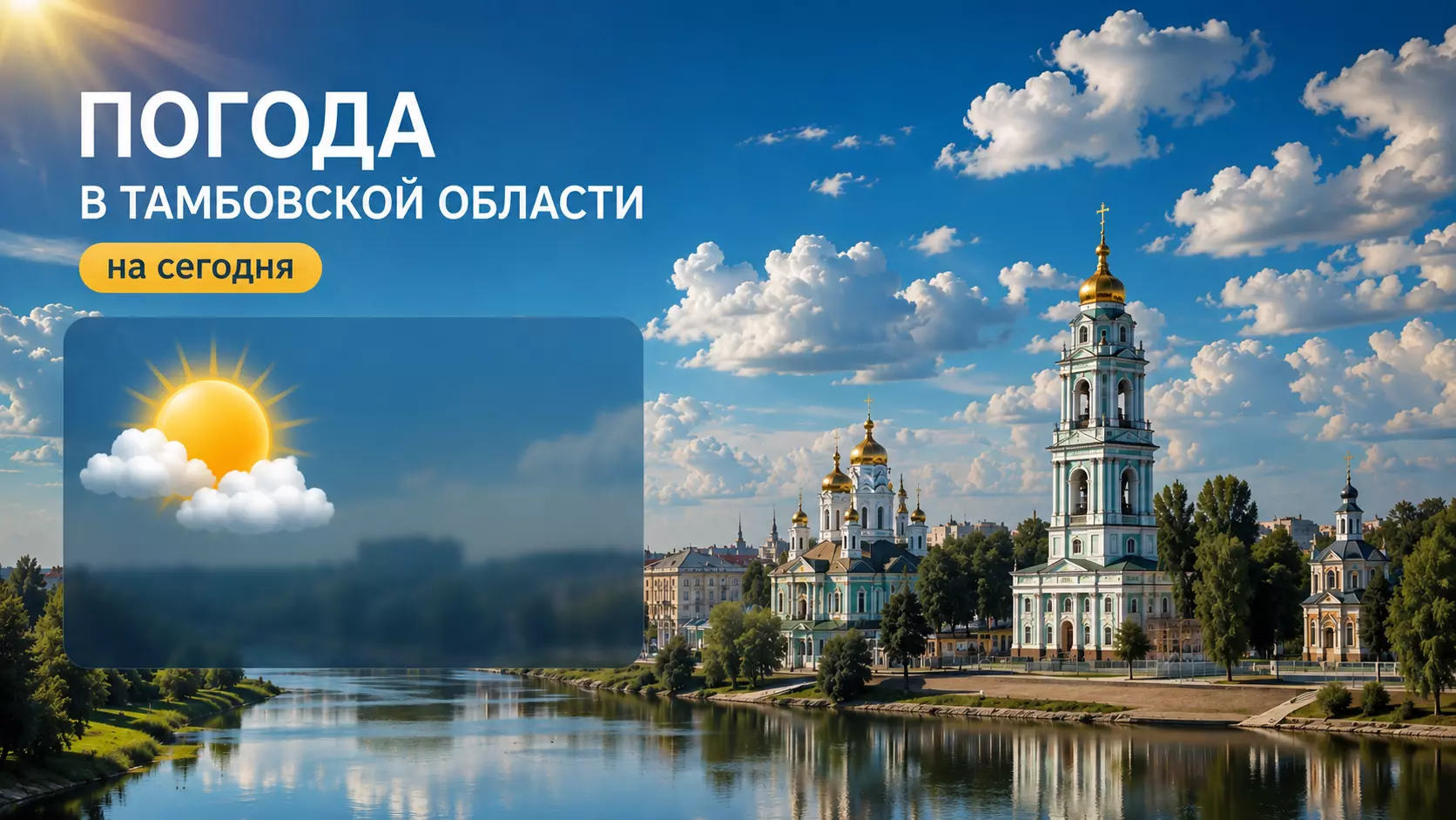 Погода в Тамбовской области 3 сентября 2026: Теплый и пасмурный день со слабым ветром