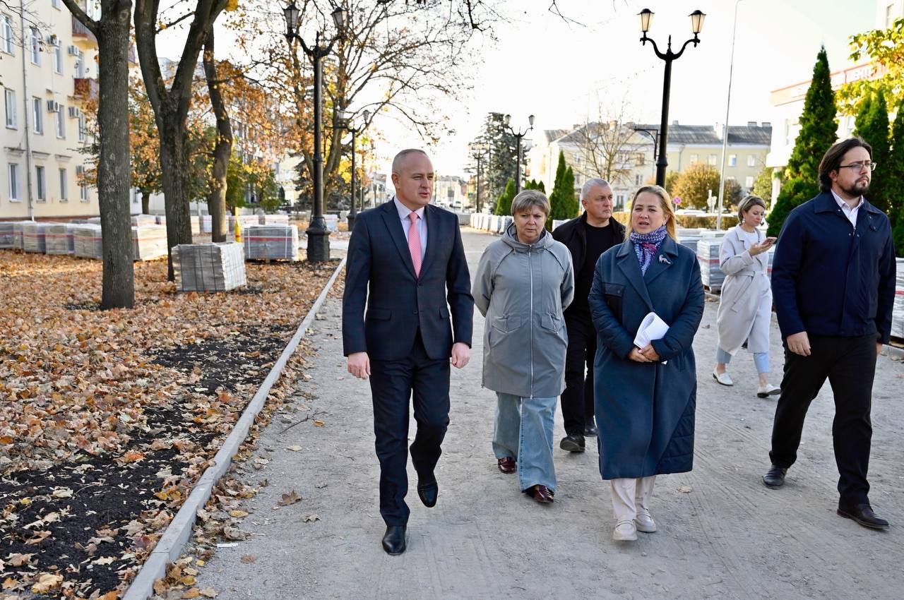 Фрагмент благоустройства Октябрьской