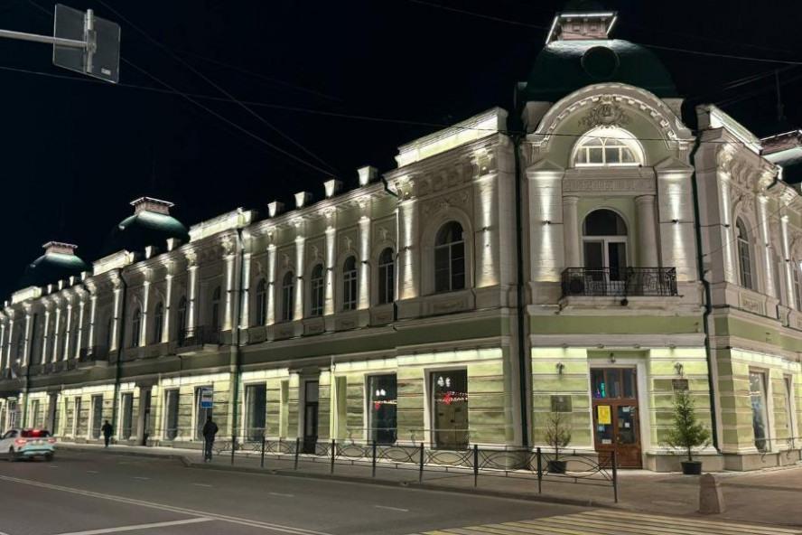 Дом купца Шоршорова в Тамбове получил современную архитектурную подсветку Дом купца Шоршорова в Тамбове получил современную архитектурную подсветку