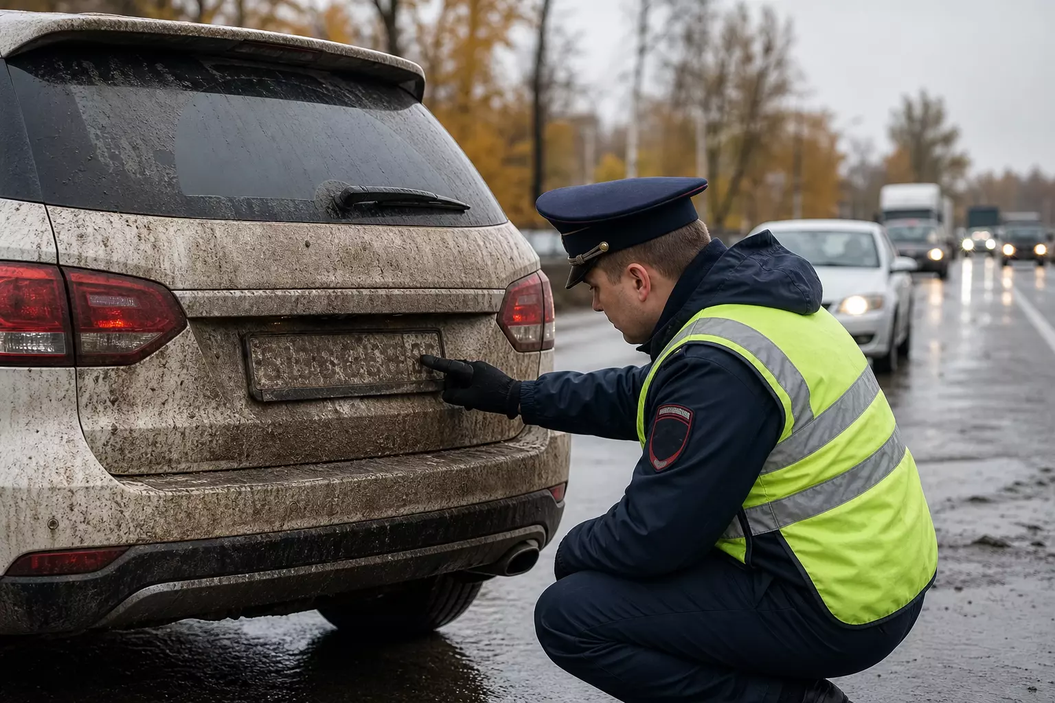 Почему осенью инспекторы уделяют больше внимания номерам автомобилей, а не состоянию кузова