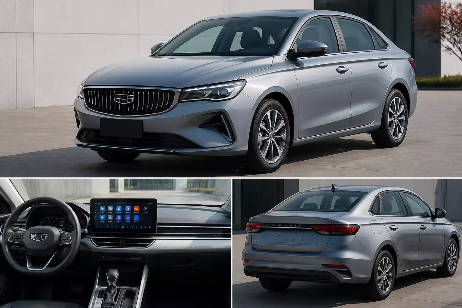 Geely представила обновленный Emgrand Upward с большим экраном и свежим дизайном кузова
