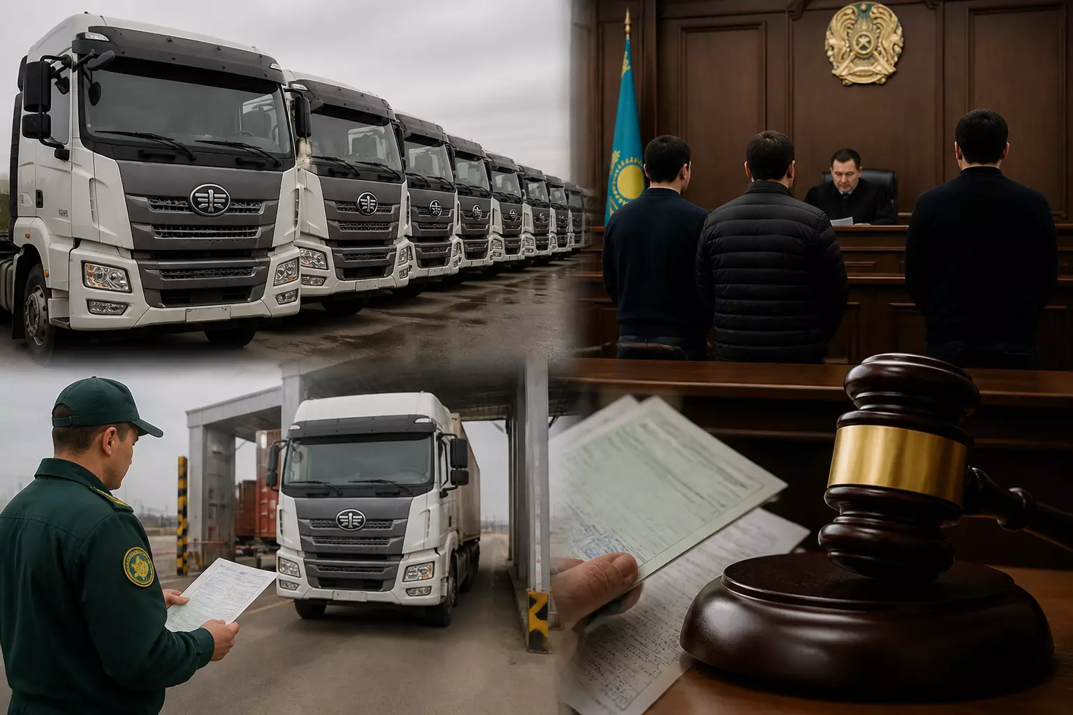 В Астане вынесли приговор трем фигурантам дела о незаконном ввозе китайских грузовиков FAW