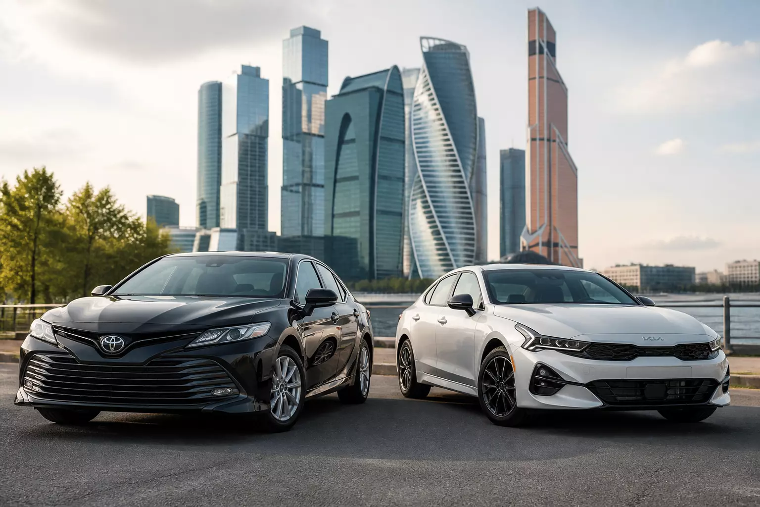 Camry и K5 стали почти одинаковыми по стоимости, но расход топлива у них заметно отличается