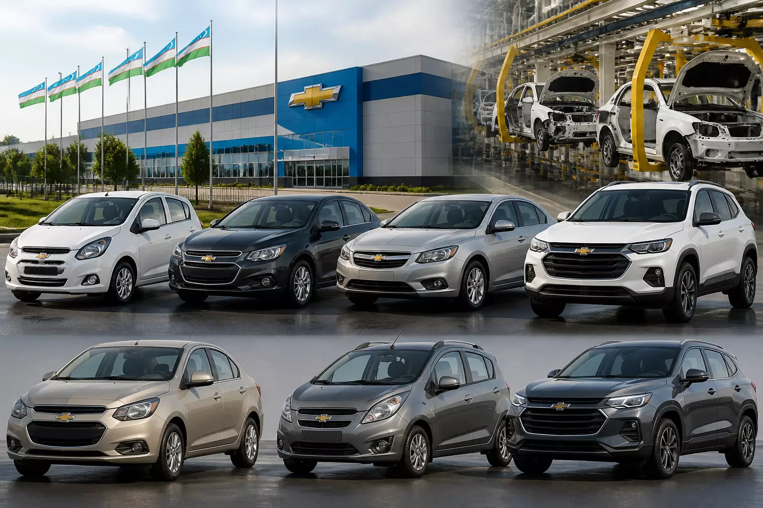 Какие модели Chevrolet производят в Узбекистане сегодня и по каким ценам их можно купить