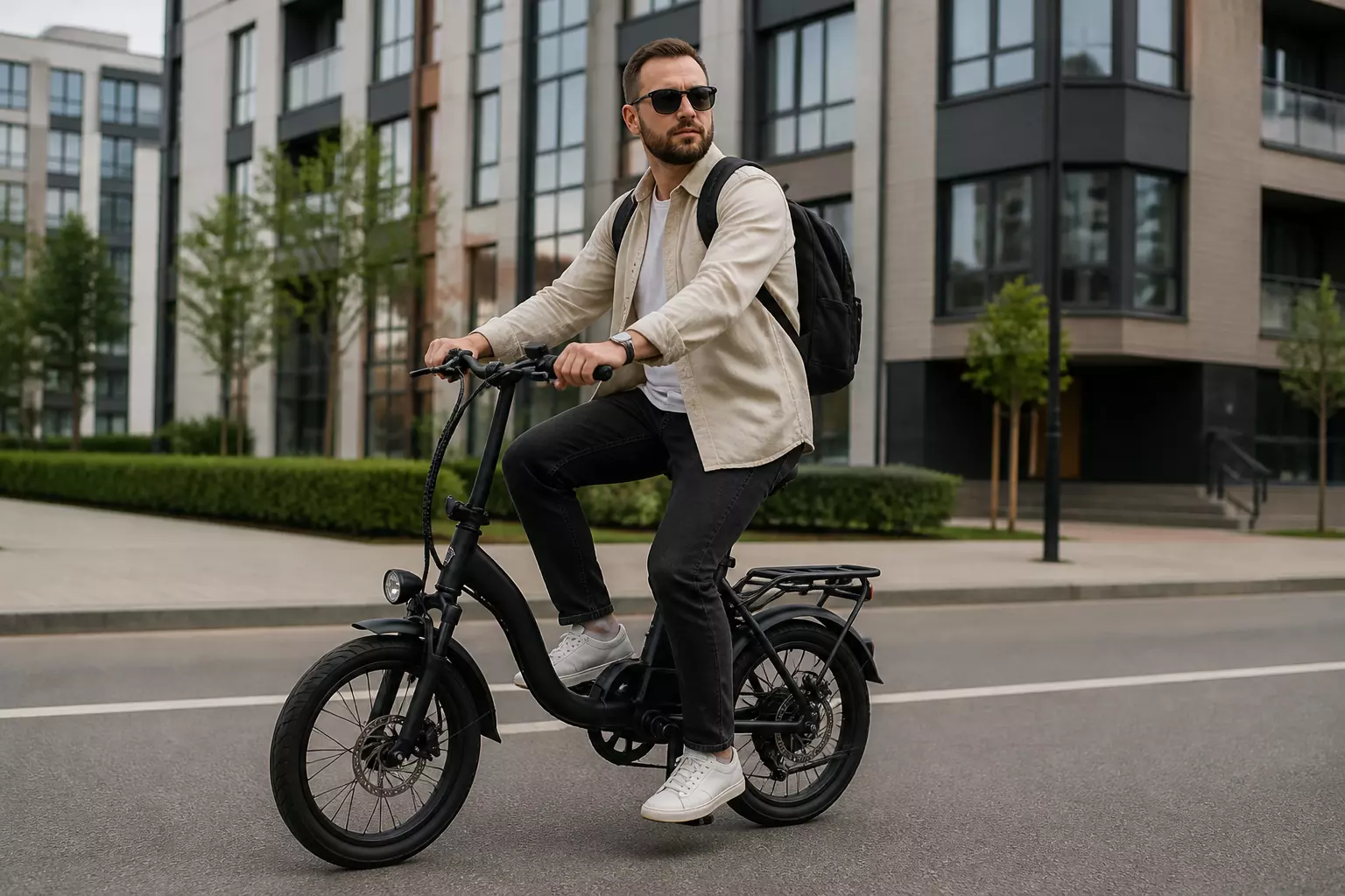 Kugoo Kirin V1-20 — удобный электровелосипед для городских поездок без лишних усилий