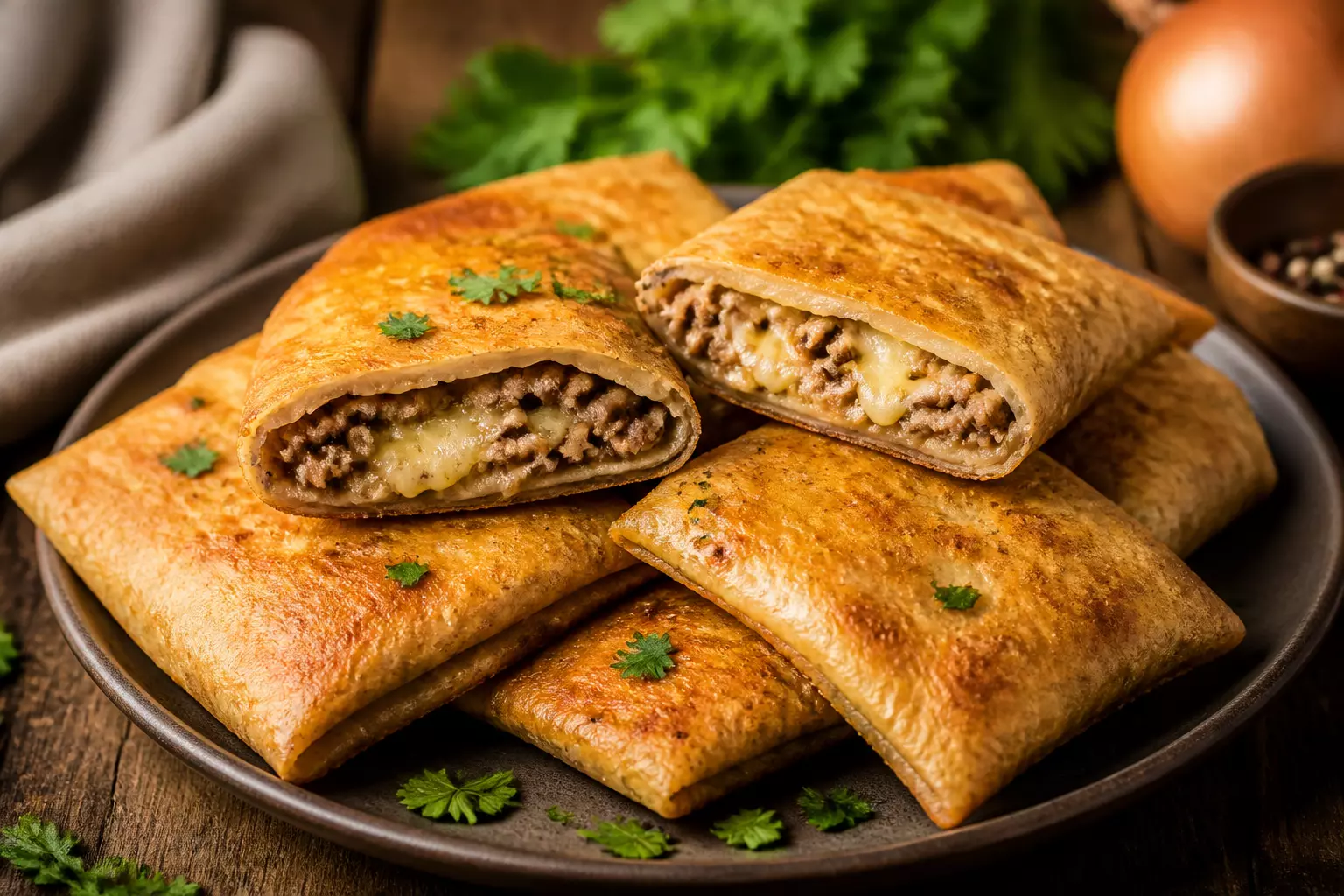 Лаваш с фаршем и сыром: хрустящие кармашки за полчаса, которые покорят ваши вкусовые рецепторы