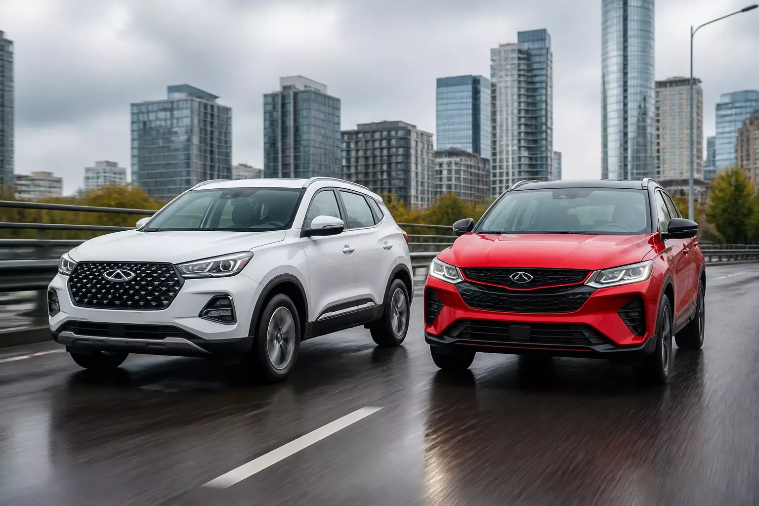 Как при одинаковых 147 л.с. Chery Tiggo 4 и Belgee X50+ показывают разную динамику и комплектации