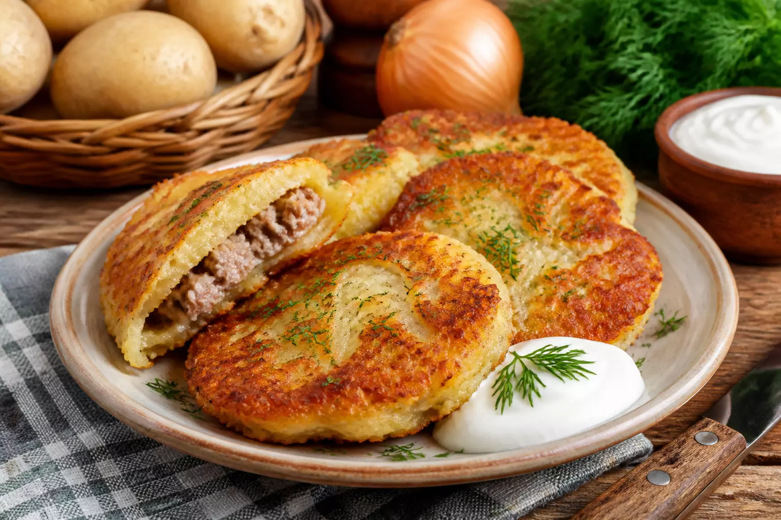 Как приготовить драники с мясом, как в 90-х: простой рецепт без дорогих ингредиентов, который порадует вас!